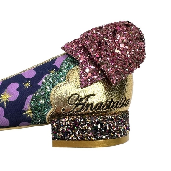 Irregular Choice x Disney Cinderella Ugly Sisters Flats Navy Purple Size 41 NEW - Picture 11 of 16